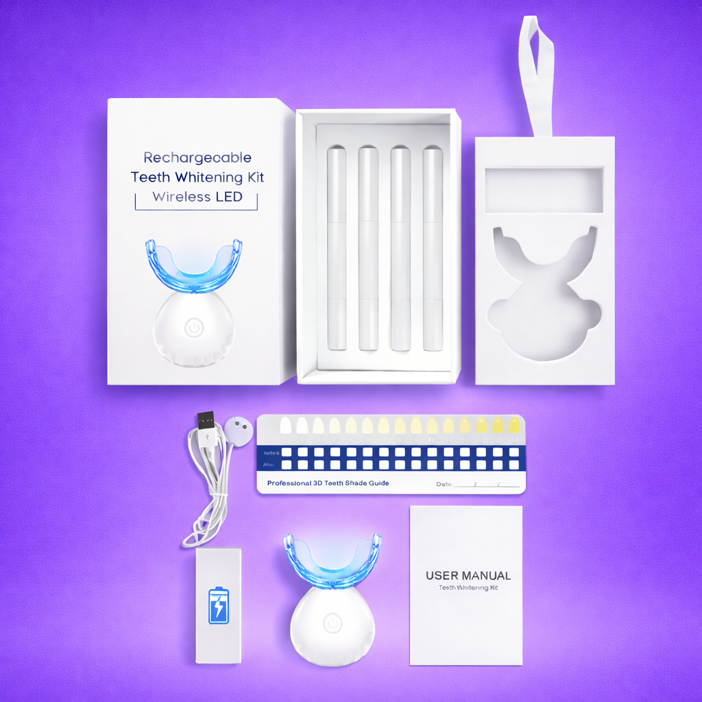 Wireless Teeth Whitening Kit – LED & Charging Set